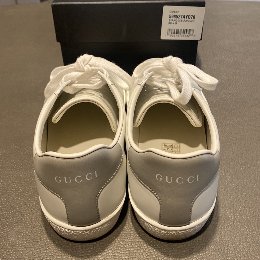 Like new White Gucci Sneakers size 8.5